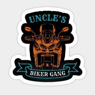 Uncle's Biker Gang Father's Day Sticker